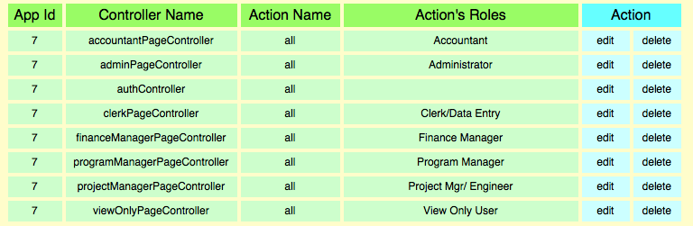 Action Search Results Screen Shot
